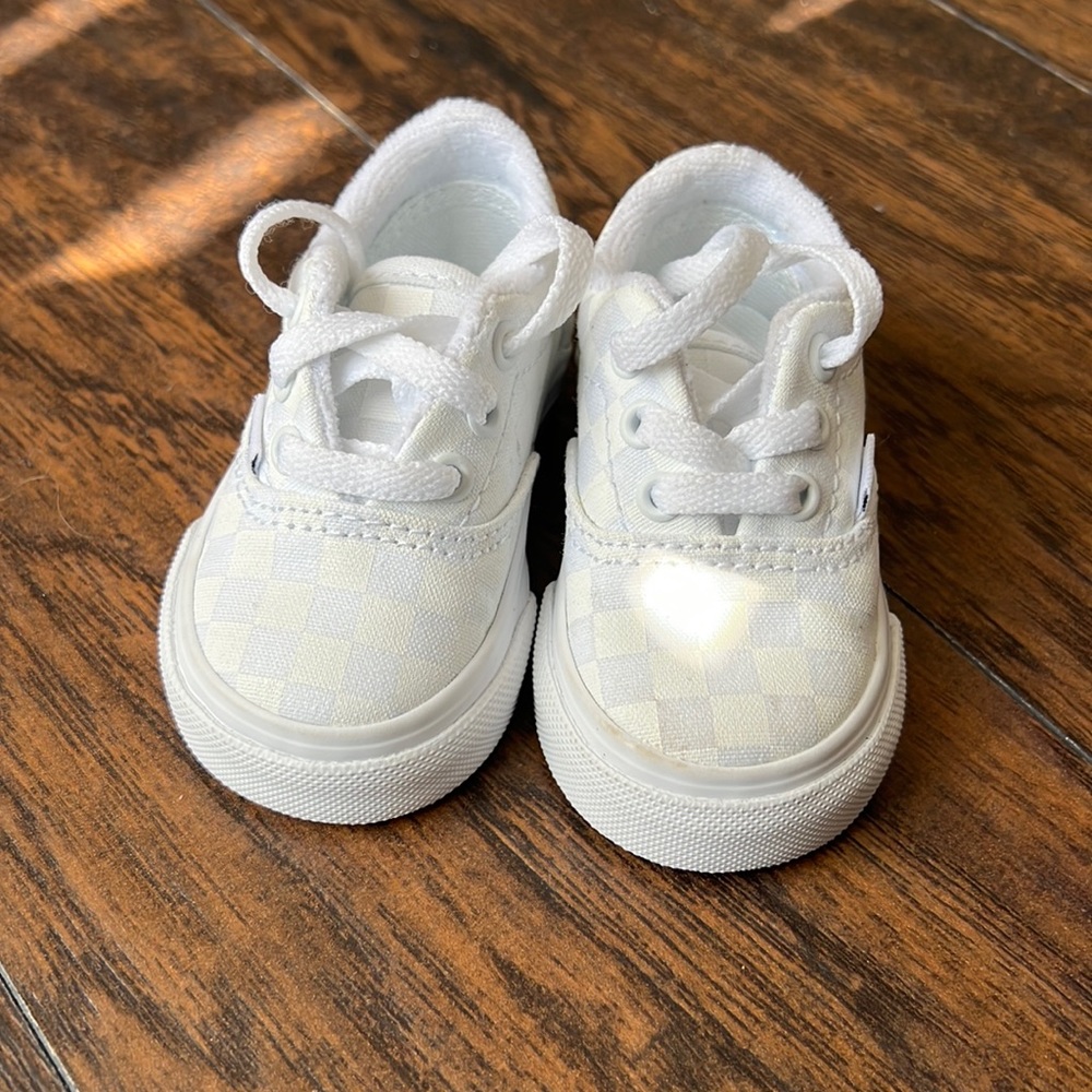 Toddler White Vans
